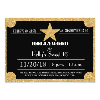 Old Hollywood Sweet 16 Invitations 3