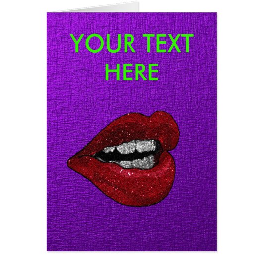 GLITTER HOT LIPS CARDS (Front)