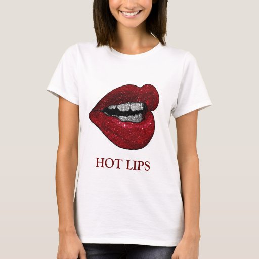 GLITTER HOT LIPS T-Shirt | Zazzle