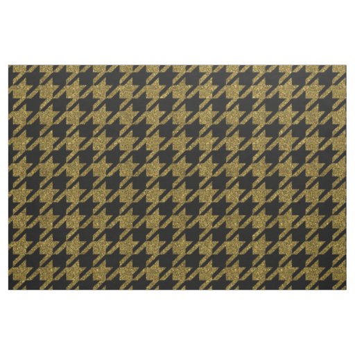 Glitter houndstooth pattern fabric