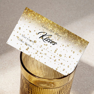 Glitter How Many Kisses Bridal Game Enclosure
