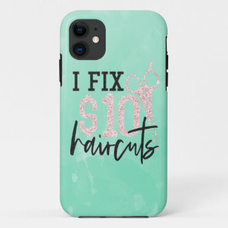 Glitter I Fix $10 Haircuts Phone Case