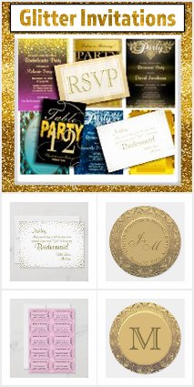 Glitter Invitations