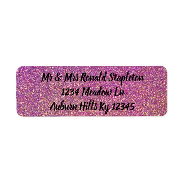 Glitter Label (Front)