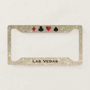 Glitter Las Vegas Licence Plate Frame by istanbuldesign at Zazzle