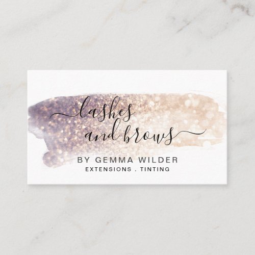 Glitter Lash Brow Services  Business Card