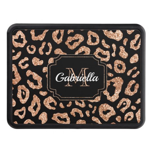 Glitter Leopard Print Hitch Cover