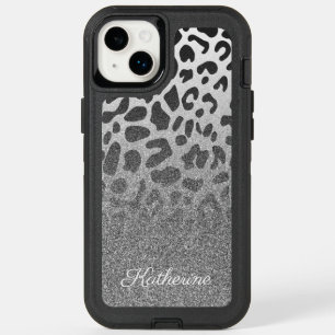 Glitter Leopard Print OtterBox iPhone 14 Plus Case
