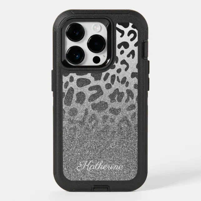 Glitter Leopard Print Otterbox Iphone Case Zazzle 8907