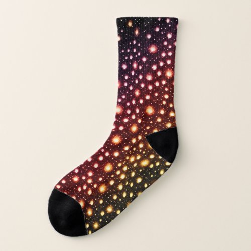 glitter leopard print texture Full printed Socks  
