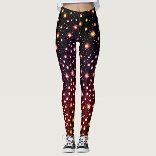 glitter leopard print texture Leggings  