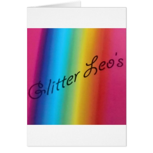 Glitter Leo's Cards (Front)