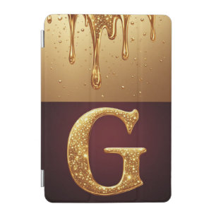 Glitter Letter G Monogram With Dripping Liquid  iPad Mini Cover