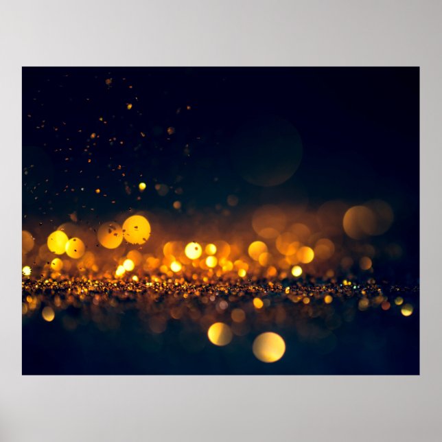 glitter lights grunge background, glitter defocuse poster (Front)