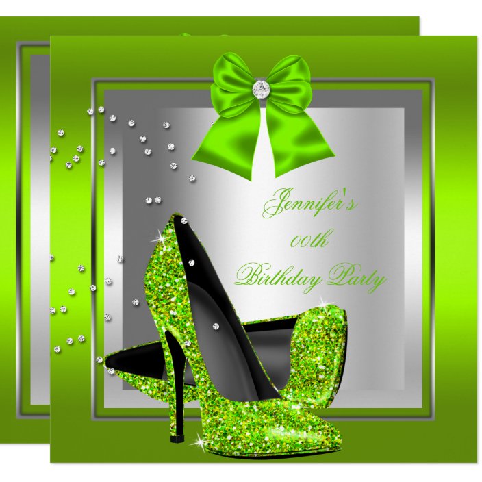 lime green high heels