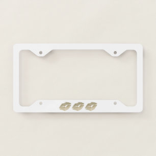 Glitter Lips Licence Plate Frame