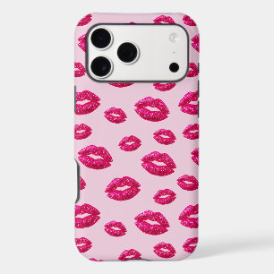Glitter Lipstick Kisses iPhone 17 Pro Max Case