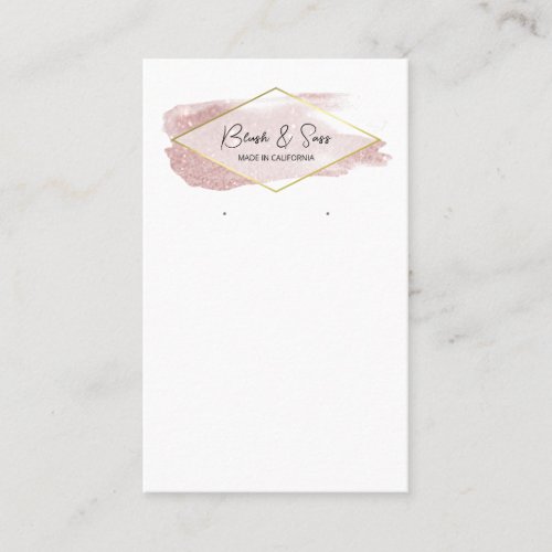 Glitter Logo Earring Cards