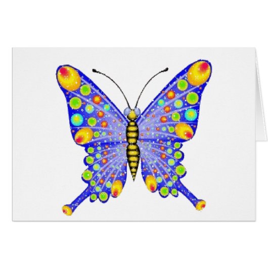 Glitter look butterfly cards (Front Horizontal)