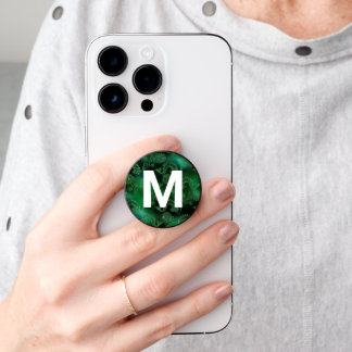 Glitter Look Fish and Monogram PopSocket