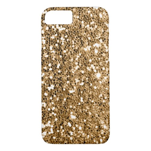 Glitter Look Solid Gold Sparkle iPhone 87 Case