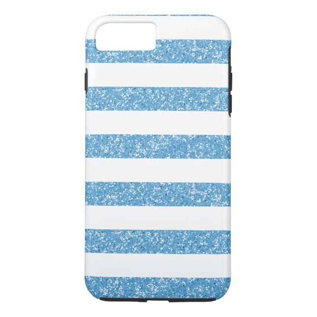 Glitter Look Stripes iPhone 7 Plus Tough Case (Back)