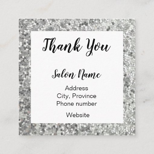 Glitter looking Discount coupon card Zazzle