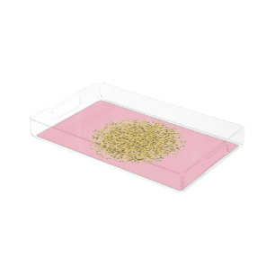 Glitter Lucite Tray by KeyAesthetics