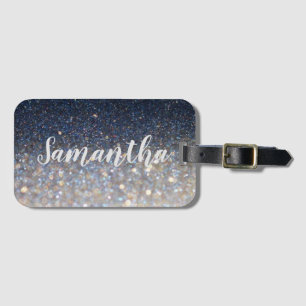 Glitter Luggage Tag
