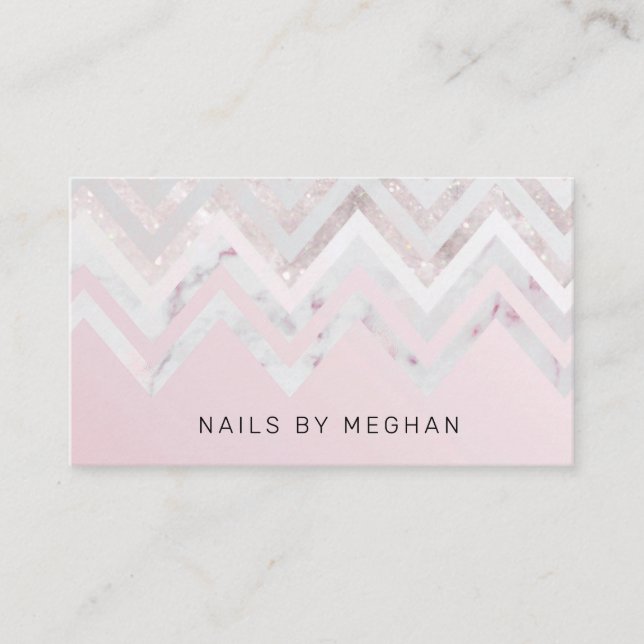 glitter luxurious  esthetician modern   business card (Front)