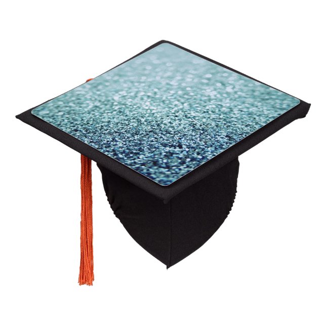 Glitter Luxury Diamond Shine Graduation Cap Topper (Angled)