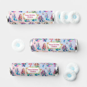 Glitter Magical Mermaid Birthday Under The Sea Breath Savers® Mints