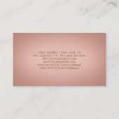 Glitter Mascara Eyelash Extensions Gold Wings Card (Back)