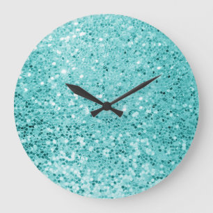 Glitter Mermaid-12 Large Clock