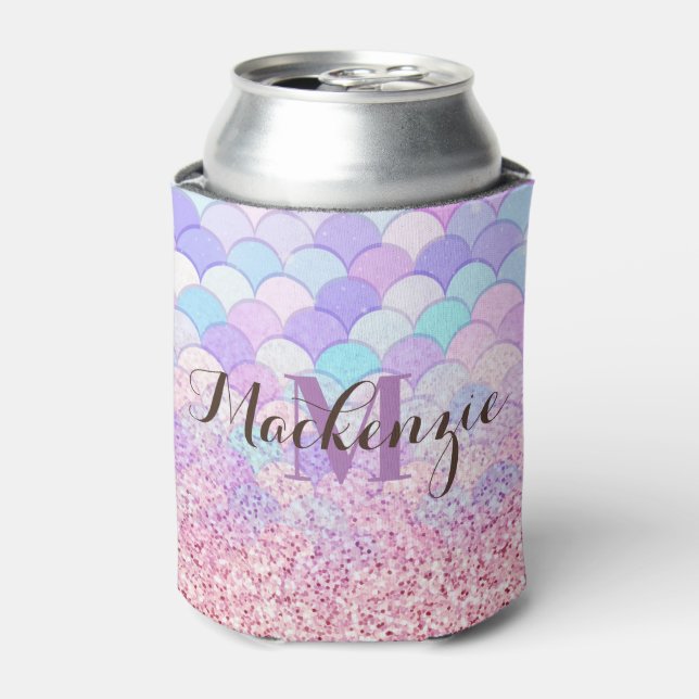 Glitter Mermaid Can Cooler (Can Front)