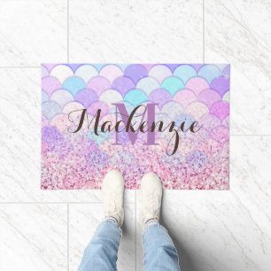Glitter Mermaid Doormat