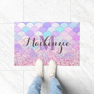 Glitter Mermaid Doormat