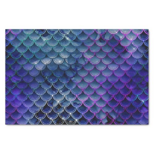 Glitter Mermaid Scales Pattern Tissue Paper
