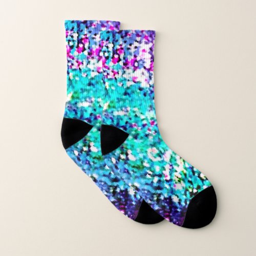 Glitter Mermaid Tail Socks