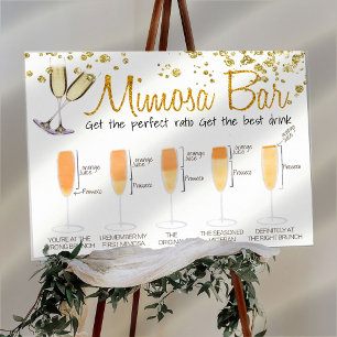 Glitter Mimosa Bar Bridal brunch Sign