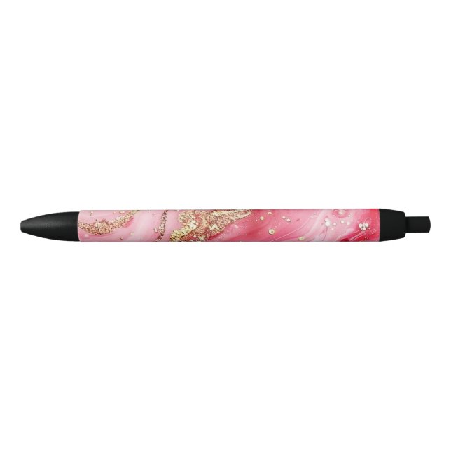 Glitter Minimal Seamless Pink Pattern Pen (Front)