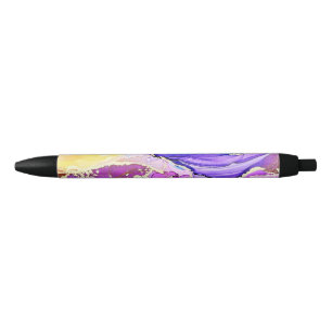 Glitter Minimal Seamless Purple and Blue Pattern Pen
