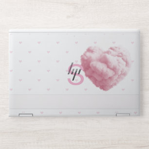 Glitter monogram modern luxury chic HP laptop skin