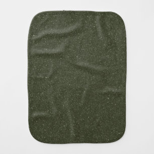 Glitter Moss Green Baby Burp Cloth – Customizable