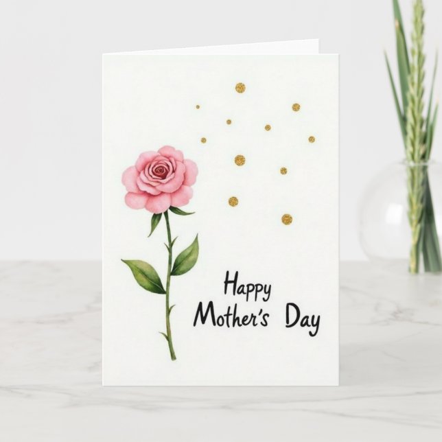 Glitter Mothers Day Card (Front)