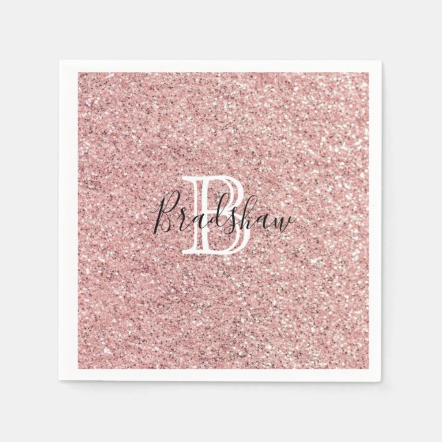 Glitter Name  Napkins (Front)