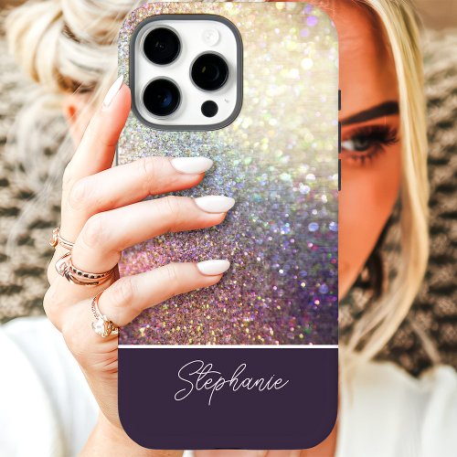 Glitter Ombre Custom Name Iphone 16 Pro Case