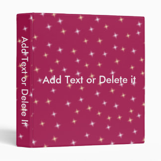 Glitter on Pink binder