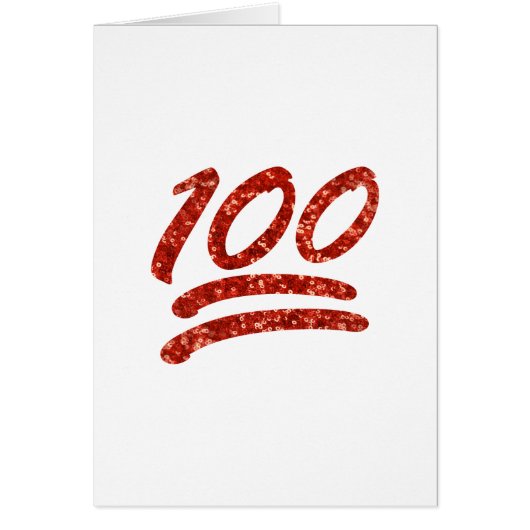 glitter one hundred emoji cards (Front)