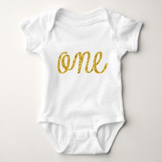 Glitter One T-Shirt Baby Bodysuit